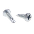 Metallics JTEK10P 6 x 1/2 in. Pan Head Phillips Self-Drilling & Tapping Screws - #2 Drill Point - Steel Zinc - 100qty