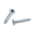 Metallics JTSF28 10 x 1 in. Flat Head Phillips Tapping Screws - Steel Zinc - 100qty