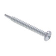 Metallics JTEK32P 12 x 2 in. Pan Head Phillips Self-Drilling & Tapping Screws - #3 Drill Point- Steel Zinc - 100qty