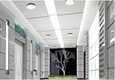 NUVO Lighting 62-470 Pi, 14in, Flush Mount LED Fixture, Black Finish with Etched Glass