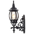 NUVO Lighting 60-887 Central Park, 1-Light, 20in, Wall Lantern with Clear Beveled Glass