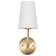 NUVO Lighting 60-7883 Cordello 1-Light Sconce, Vintage Brass Finish, Etched White Opal Glass