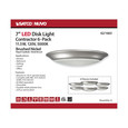 NUVO Lighting 62-1663 7in, LED Disk Light, 5000K, 6 Unit Contractor Pack, Brushed Nickel Finish