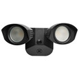 NUVO Lighting 65-220 LED Security Light, Dual Head, Black Finish, 4000K