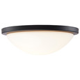 NUVO Lighting 62-1943 Button, 13in LED Flush Mount Fixture, Matte Black Finish, CCT Selectable, 120V