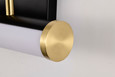 NUVO Lighting 62-1537 Solano Small Vanity, LED, Black and Brushed Brass Finish, White Acrylic Lens