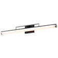 NUVO Lighting 62-659 Solano LED Large Vanity, Black and Brushed Nickel Finish, White Acrylic Lens
