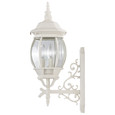 NUVO Lighting 60-888 Central Park, 3 Light, 22in, Wall Lantern with Clear Beveled Glass