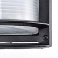 NUVO Lighting 62-1394 LED Rectangular Bulk Head Fixture, Black Finish with White Glass