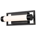 NUVO Lighting NUV-62-666 Canal LED Small Vanity - Matte Black Finish - White Acrylic Lens