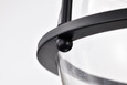 NUVO Lighting 60-7820 Amado 3 Light Pendant, 14in, Matte Black Finish, Clear Glass