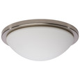 NUVO Lighting 62-1843 Button, 13in LED Flush Mount Fixture, Brushed Nickel Finish, CCT Selectable, 120V