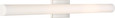 NUVO Lighting 62-1323 Bend, LED Large Vanity, Brushed Nickel Finish with White Acrylic