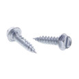 Metallics QK10M 8 x 3/4 in. 1/4 Hex Head Slotted Sharp Point Self-Piercing & Tapping Screws - Steel Zinc - 1000qty
