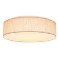 NUVO Lighting 62-998 15in, CCT Selectable, Fabric Drum LED Decor Flush Mount Fixture, Beige Fabric Shade, Acrylic Diffuser