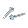 Metallics QTEKD18V 10 x 1-1/4 in. 5/16 Head Quadrive Self-Drilling & Tapping Screws - #2 Drill Point - Domestic Steel Zinc - 500qty