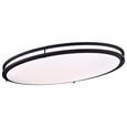 NUVO Lighting 62-1741 Glamour LED 32in, Flush Mount Fixture, Oval Shape, Black Finish, CCT Selectable 3K/4K/5K