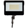 NUVO Lighting 65-542 LED Tempered Glass Flood Light with Bypassable Photocell, CCT Selectable 3K/4K/5K, Wattage Adjustable 45W/60W/80W