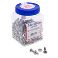 Metallics RSB101S 1/4-20 x 1 in. Round Head Slotted Stove Bolt Screws with Hex Nut - 18-8 Stainless - 100qty