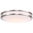 NUVO Lighting 62-1637 Glamour LED 17in, Flush Mount Fixture, Brushed Nickel Finish, CCT Selectable 3K/4K/5K