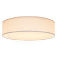 NUVO Lighting 62-999 15in, CCT Selectable, Fabric Drum LED Decor Flush Mount Fixture, White Fabric Shade, Acrylic Diffuser