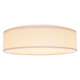 NUVO Lighting 62-999 15in, CCT Selectable, Fabric Drum LED Decor Flush Mount Fixture, White Fabric Shade, Acrylic Diffuser