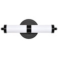 NUVO Lighting 62-676 Kagen LED Small Vanity, Matte Black Finish, White Acrylic Lens