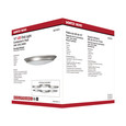 NUVO Lighting 62-1672 10in, LED Disk Light, 3000K, 6 Unit Contractor Pack, Brushed Nickel Finish