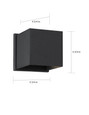 NUVO Lighting 62-1466 Lightgate, LED Sconce, 5W, Black Finish, 3000K