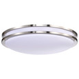 NUVO Lighting 62-1638 Glamour LED 24in, Flush Mount Fixture, Brushed Nickel Finish, CCT Selectable 3K/4K/5K