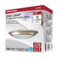 NUVO Lighting 62-1802 7in, LED Disk Light, 5-CCT Selectable 27K/3K/35K/4K/5K, Brushed Nickel Finish