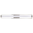 NUVO Lighting 62-1543 Canal Large Vanity, LED, Brushed Nickel Finish, White Acrylic Lens