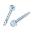 Metallics TEKDHH7B 10 x 1 in. 5/16 High Hat Hex Head Self-Drilling & Tapping Screws with Washer - #3 Drill Point - Steel Zinc - 10000qty