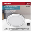 NUVO Lighting NUV-62-1920 Blink Performer - 11 Watt LED - 9 Inch Round Fixture - White Finish - 5 CCT Selectable