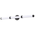 NUVO Lighting 62-679 Kagen LED Large Vanity, Matte Black Finish, White Acrylic Lens