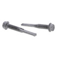 Metallics TXV14400VLB 1/4-20 x 4 in. 5/16 Hex Head Heavy Duty Drill Screws - #5 Drill Point - All-Weather - 114qty