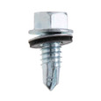 Metallics TXW1478 1/4-14 x 7/8 in. 5/16 Hex Head Self-Drilling Screws with Bonded Sealing Washer - #1 Drill Point - All-Weather - 50qty