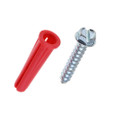 Metallics WAKJ15D Anchors 1/4 Red Plas Wall Ancr Kit, 12 (Jar 100)