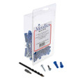 Metallics WAK14TB Anchor 1/4 Blu Plas Wall Ancr Kit, 10 x 1 PN 3D TS USA St-Zn USA SCREW ONLY