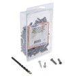Metallics WAK23 Anchors 1/4 Gry Plas Wall Ancr Kit, 10 (Clam 200)