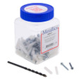 Metallics WAKJ7 Anchors 3/16 Wht Plas Wall Ancr Kit, 6 (Jar 200)