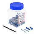 Metallics WAKJ15QDB Anchors 1/4 Blu Plas Wall Ancr Kit, 1 (Jar 200)