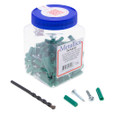 Metallics WAKJ8 Anchors 1/4 Grn Vyl Collarless Ancr Ki (Jar 200)
