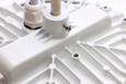 NUVO Lighting 65-970 60W, Hi-Pro Shop Light with Plug, 8in Dia., 3000K, White Finish, 120V
