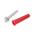 Metallics WAK15D Anchors 5/16 Red Plas Wall Ancr Kit, 1 (Clam 100)