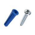 Metallics WAKJ14TB Anchors 1/4 Blu Plas Wall Ancr Kit, 10 (Jar 200)