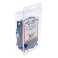 Metallics WAK15QDB Anchor 1/4" Light Duty Blue Wall Anchor Kit w/ 12 x 1-1/4 Quadrive 5/16 Hex Head Screw USA SCREW ONLY