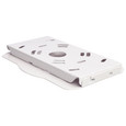 NUVO Lighting 65-635 Square LED, Wide Beam Angle Canopy Light, 3K/4K/5K CCT Selectable, 60W/75W/90W Wattage Selectable, White Finish