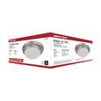 NUVO Lighting 62-688 25W, Flush Mount Twist & Lock Fixture, LED, 14in, Brushed Nickel Finish, Frosted Glass