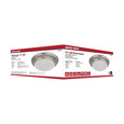 NUVO Lighting 62-688 25W, Flush Mount Twist & Lock Fixture, LED, 14in, Brushed Nickel Finish, Frosted Glass